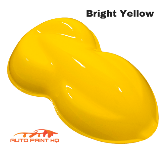 High Gloss Bright Yellow Acrylic Urethane Single Stage Gallon Paint Kit -  Fast